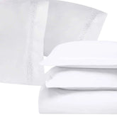 5-Piece Embroidered Egyptian Cotton 1000 Thread Count Duvet Cover Bundle